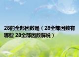28的全部因數(shù)是（28全部因數(shù)有哪些 28全部因數(shù)解說）