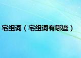 宅組詞（宅組詞有哪些）