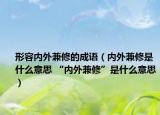 形容內(nèi)外兼修的成語(yǔ)（內(nèi)外兼修是什么意思 “內(nèi)外兼修”是什么意思）