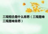 三觀相合是什么意思（三觀是啥 三觀是啥意思）