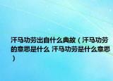 汗馬功勞出自什么典故（汗馬功勞的意思是什么 汗馬功勞是什么意思）