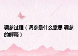 調(diào)參過(guò)程（調(diào)參是什么意思 調(diào)參的解釋）