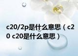c20/2p是什么意思（c20 c20是什么意思）