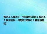 智者不入愛河下一句鐵鍋燉大鵝（智者不入愛河的后一句是啥 智者不入愛河的解釋）