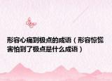 形容心痛到極點的成語（形容驚慌害怕到了極點是什么成語）
