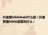 抖音里bibibibabi什么歌（抖音那首bibibi的歌叫什么）