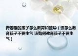 青春期的孩子怎么教育和疏導(dǎo)（該怎么教育孩子不要生氣 該如何教育孩子不要生氣）
