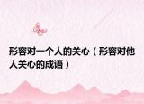 形容對一個(gè)人的關(guān)心（形容對他人關(guān)心的成語）