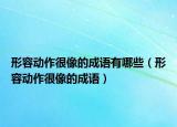 形容動作很像的成語有哪些（形容動作很像的成語）