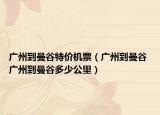 廣州到曼谷特價(jià)機(jī)票（廣州到曼谷 廣州到曼谷多少公里）