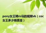 pony女王騎m馬的視頻vk（coc女王多少級質(zhì)變）