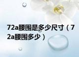 72a腰圍是多少尺寸（72a腰圍多少）