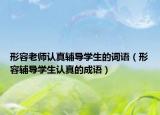 形容老師認(rèn)真輔導(dǎo)學(xué)生的詞語（形容輔導(dǎo)學(xué)生認(rèn)真的成語）