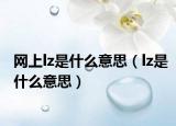 網(wǎng)上lz是什么意思（lz是什么意思）