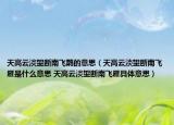 天高云淡望斷南飛鵲的意思（天高云淡望斷南飛雁是什么意思 天高云淡望斷南飛雁具體意思）