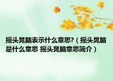 搖頭晃腦表示什么意思?（搖頭晃腦是什么意思 搖頭晃腦意思簡(jiǎn)介）