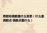 奇數(shù)和偶數(shù)是什么意思（什么是偶數(shù)點(diǎn) 偶數(shù)點(diǎn)是什么）