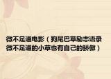 微不足道電影（狗尾巴草勵志語錄 微不足道的小草也有自己的驕傲）