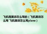 飛機用英語怎么寫的（飛機英語怎么寫 飛機英語怎么寫plane）