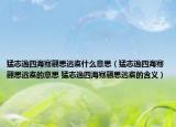 猛志逸四海騫翮思遠翥什么意思（猛志逸四海騫翮思遠翥的意思 猛志逸四海騫翮思遠翥的含義）