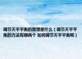 調(diào)節(jié)天平平衡的原理是什么（調(diào)節(jié)天平平衡的方法有哪兩個(gè) 如何調(diào)節(jié)天平平衡呢）