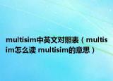 multisim中英文對照表（multisim怎么讀 multisim的意思）