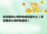 形容很關心呵護的成語是什么（形容很關心呵護的成語）