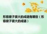 形容房子很大的成語(yǔ)有哪些（形容房子很大的成語(yǔ)）