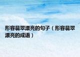形容翡翠漂亮的句子（形容翡翠漂亮的成語）
