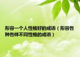 形容一個(gè)人性格好的成語(yǔ)（形容各種各樣不同性格的成語(yǔ)）