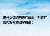 用什么詞語形容紅燒肉（形容紅燒肉好吃的四字成語）