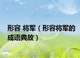 形容 將軍（形容將軍的成語(yǔ)典故）