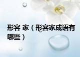 形容 家（形容家成語有哪些）