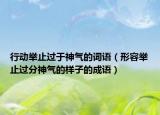 行動舉止過于神氣的詞語（形容舉止過分神氣的樣子的成語）