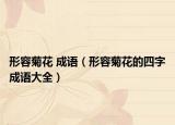 形容菊花 成語（形容菊花的四字成語大全）