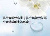 三個(gè)大叫什么字（三個(gè)大念什么 三個(gè)大組成的字怎么讀）