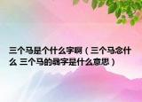 三個馬是個什么字?。ㄈ齻€馬念什么 三個馬的骉字是什么意思）