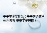 莘莘學(xué)子念什么（莘莘學(xué)子讀xinxin對(duì)嗎 莘莘學(xué)子解釋）