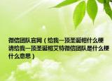 微信團隊官網(wǎng)（給我一頂圣誕帽什么梗 請給我一頂圣誕帽艾特微信團隊是什么梗什么意思）