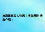 褚贏是真實人物嗎（褚贏是誰 褚贏介紹）