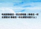 電視劇像傻瓜一樣去愛格?。ㄏ裆倒弦粯尤鄹柙~ 像傻瓜一樣去愛歌詞是什么）