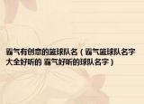 霸氣有創(chuàng)意的籃球隊(duì)名（霸氣籃球隊(duì)名字大全好聽的 霸氣好聽的球隊(duì)名字）