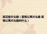蓮花樓片頭曲（愛情公寓片頭曲 愛情公寓片頭曲叫什么）