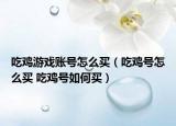 吃雞游戲賬號(hào)怎么買(mǎi)（吃雞號(hào)怎么買(mǎi) 吃雞號(hào)如何買(mǎi)）