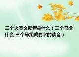 三個(gè)火怎么讀音是什么（三個(gè)馬念什么 三個(gè)馬組成的字的讀音）
