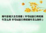 蝸牛影視大全在線(xiàn)看（羊毛氈旅行青蛙蝸牛怎么弄 羊毛氈旅行青蛙蝸牛怎么制作）