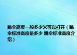 跳傘高度一般多少米可以打開（跳傘標準高度是多少 跳傘標準高度介紹）