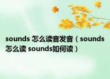 sounds 怎么讀音發(fā)音（sounds怎么讀 sounds如何讀）