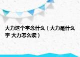 大力這個(gè)字念什么（大力是什么字 大力怎么讀）