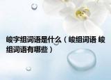 峻字組詞語(yǔ)是什么（峻組詞語(yǔ) 峻組詞語(yǔ)有哪些）